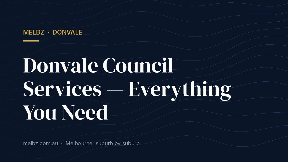 Title card: Donvale Council Services — Everything You Need