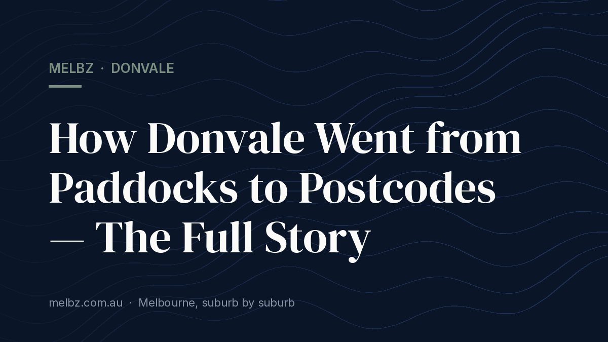 Title card: How Donvale Went from Paddocks to Postcodes — The Full Story