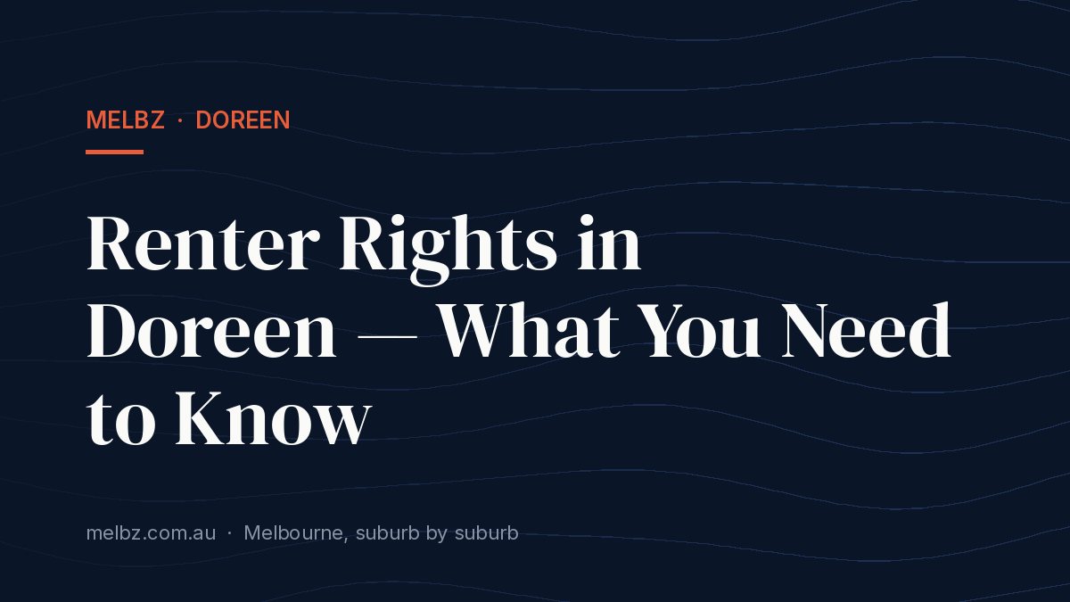 Title card: Renter Rights in Doreen — What You Need to Know