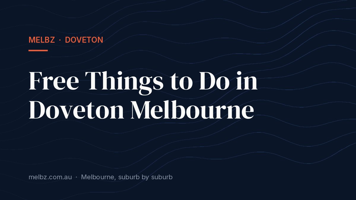 Title card: Free Things to Do in Doveton Melbourne
