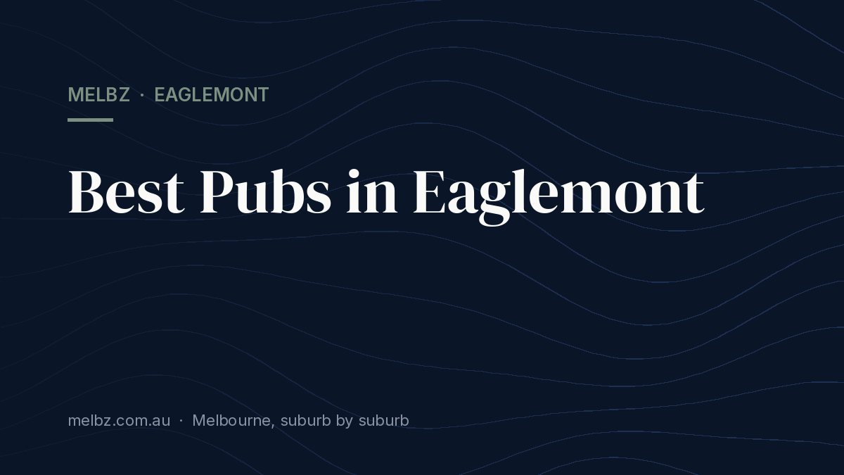 Title card: Best Pubs in Eaglemont
