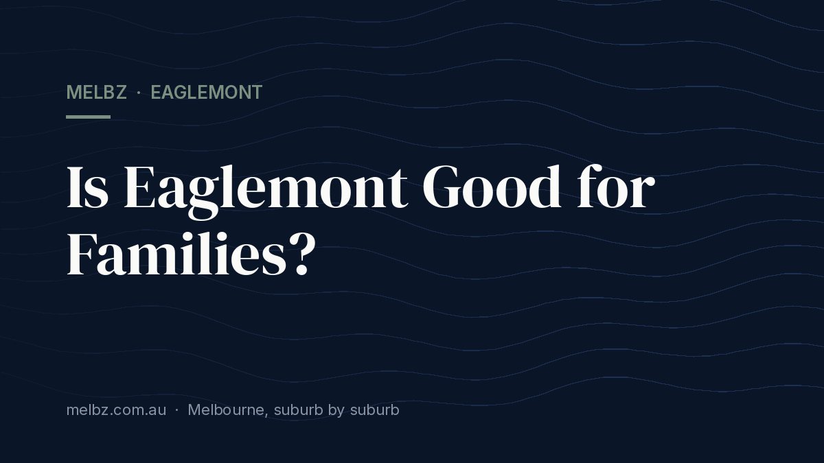 Title card: Is Eaglemont Good for Families?