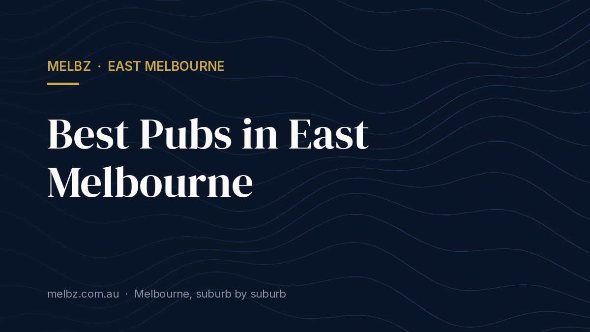 Title card: Best Pubs in East Melbourne