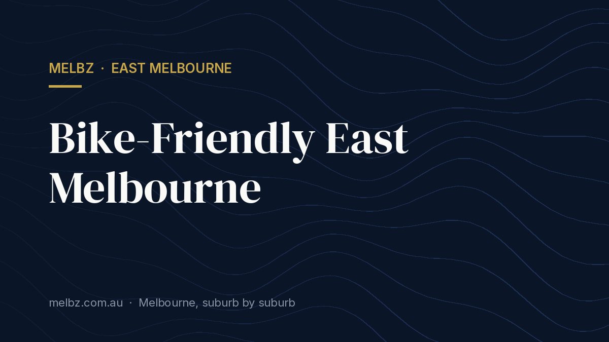 Title card: Bike-Friendly East Melbourne