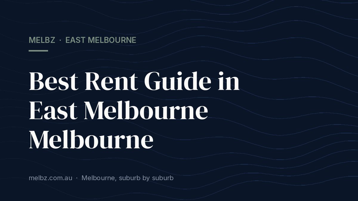 Title card: Best Rent Guide in East Melbourne Melbourne
