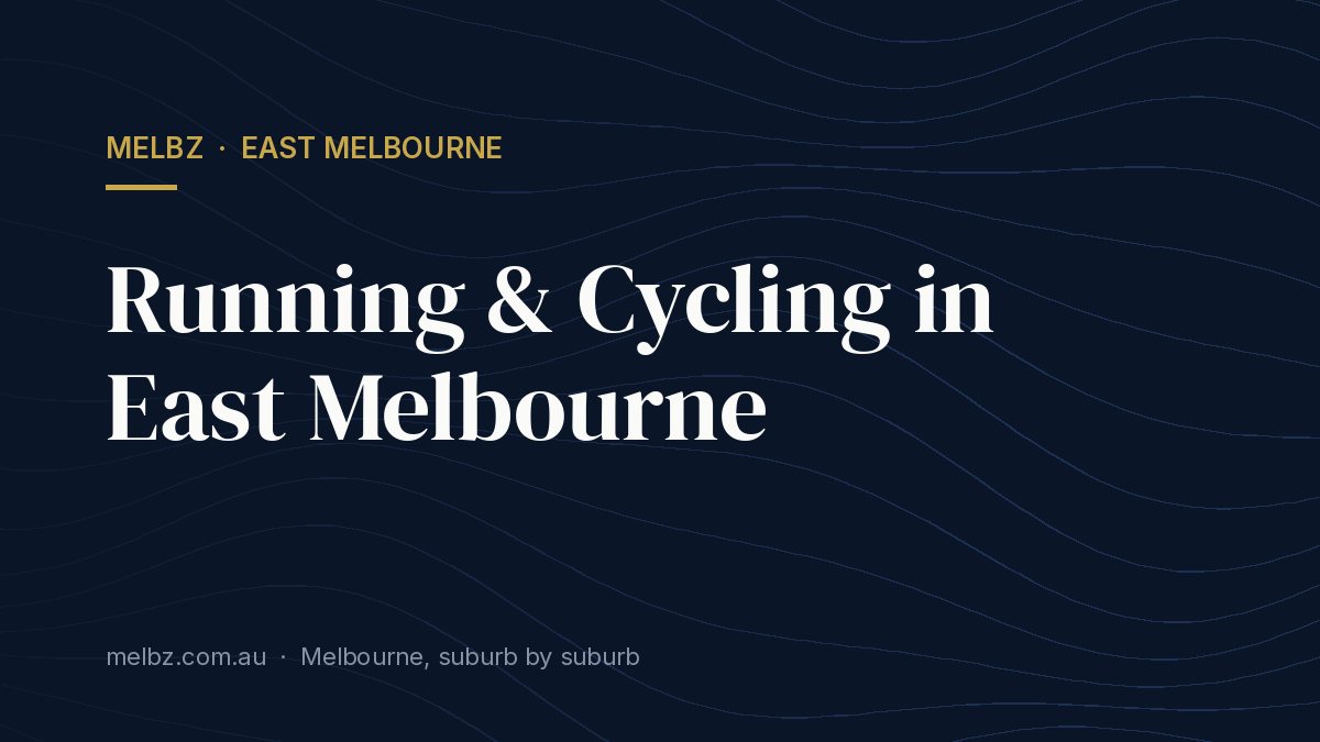 Title card: Running & Cycling in East Melbourne