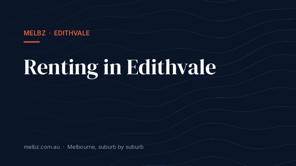 Title card: Renting in Edithvale