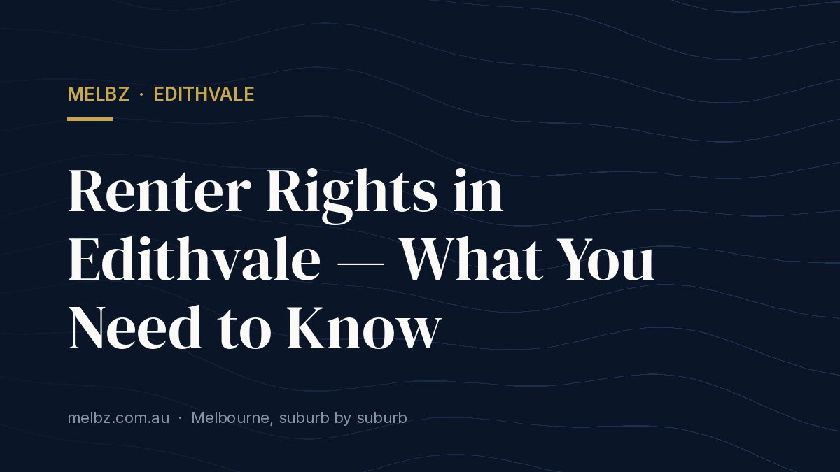 Title card: Renter Rights in Edithvale — What You Need to Know