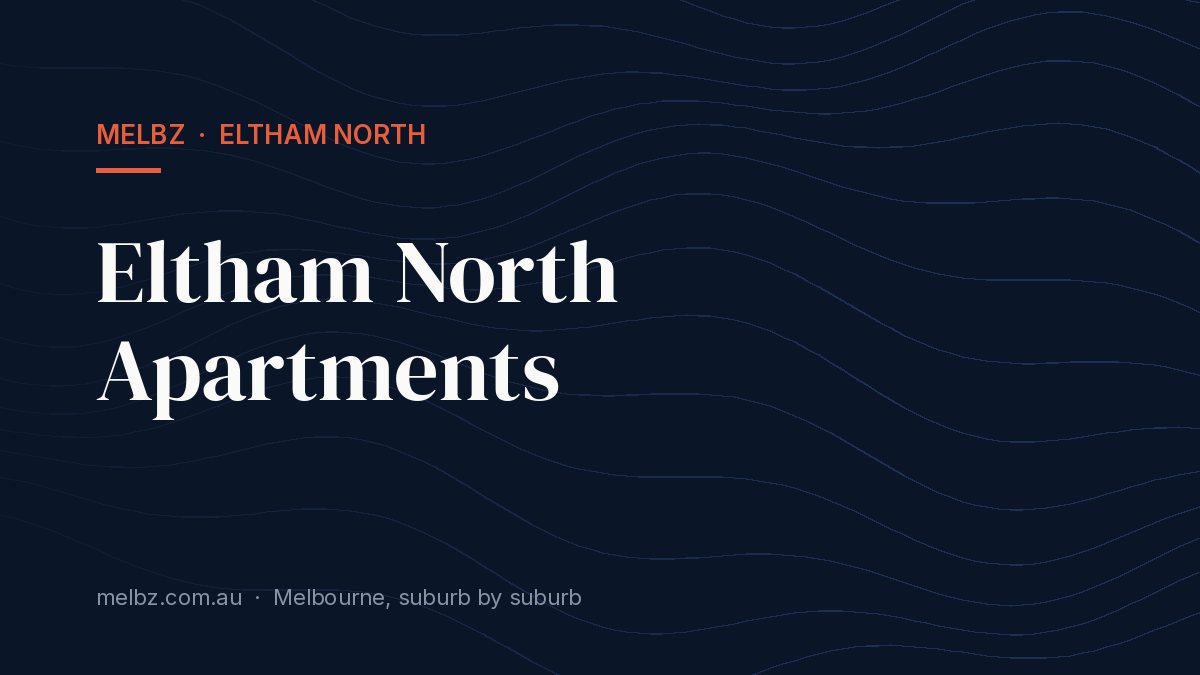 Title card: Eltham North Apartments