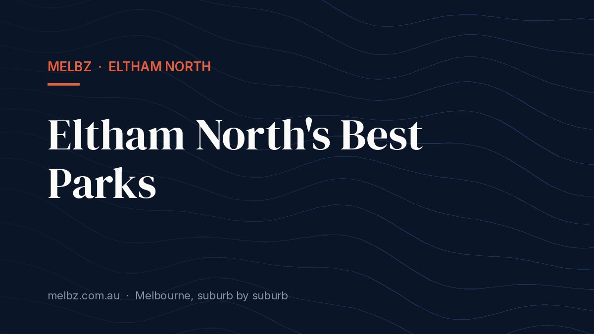 Title card: Eltham North's Best Parks