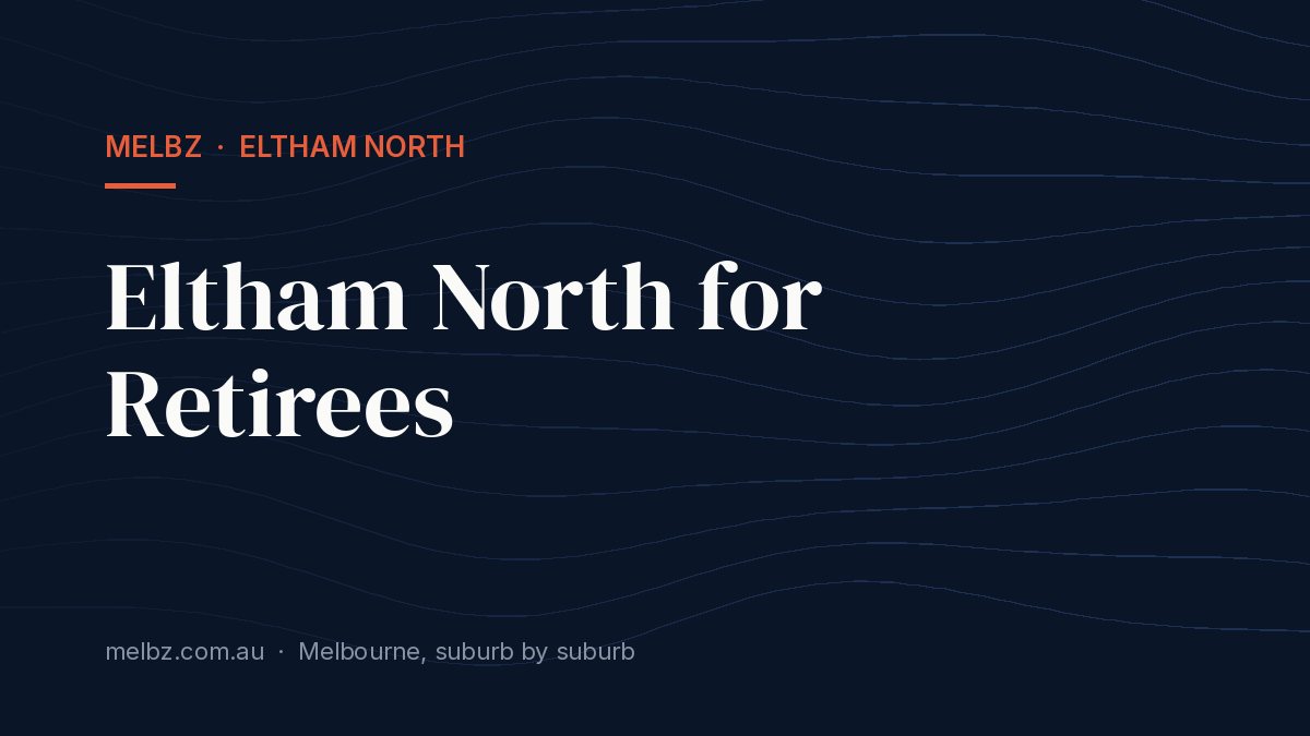 Title card: Eltham North for Retirees