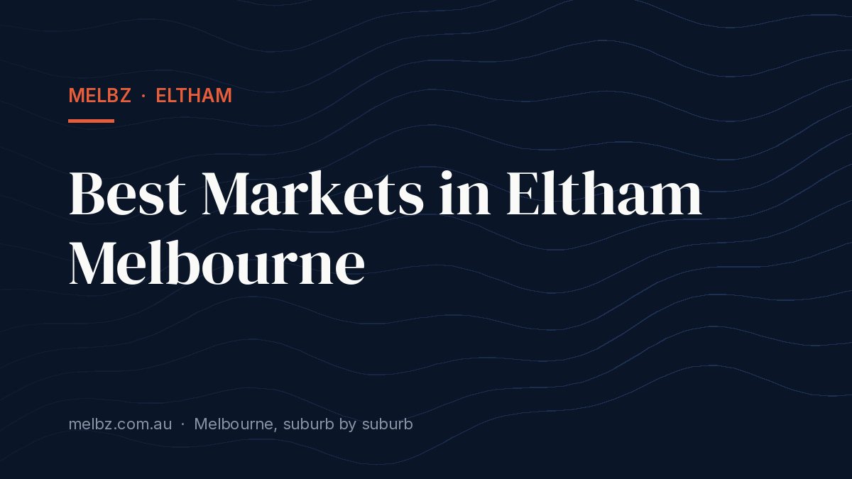 Title card: Best Markets in Eltham Melbourne