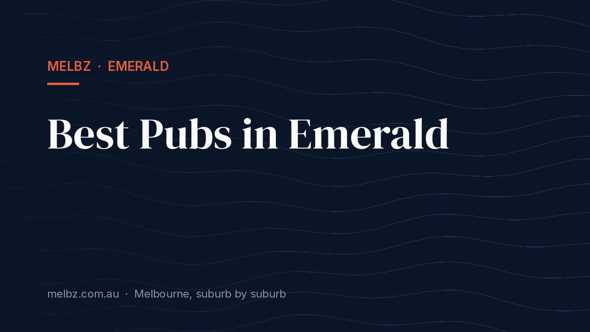 Title card: Best Pubs in Emerald