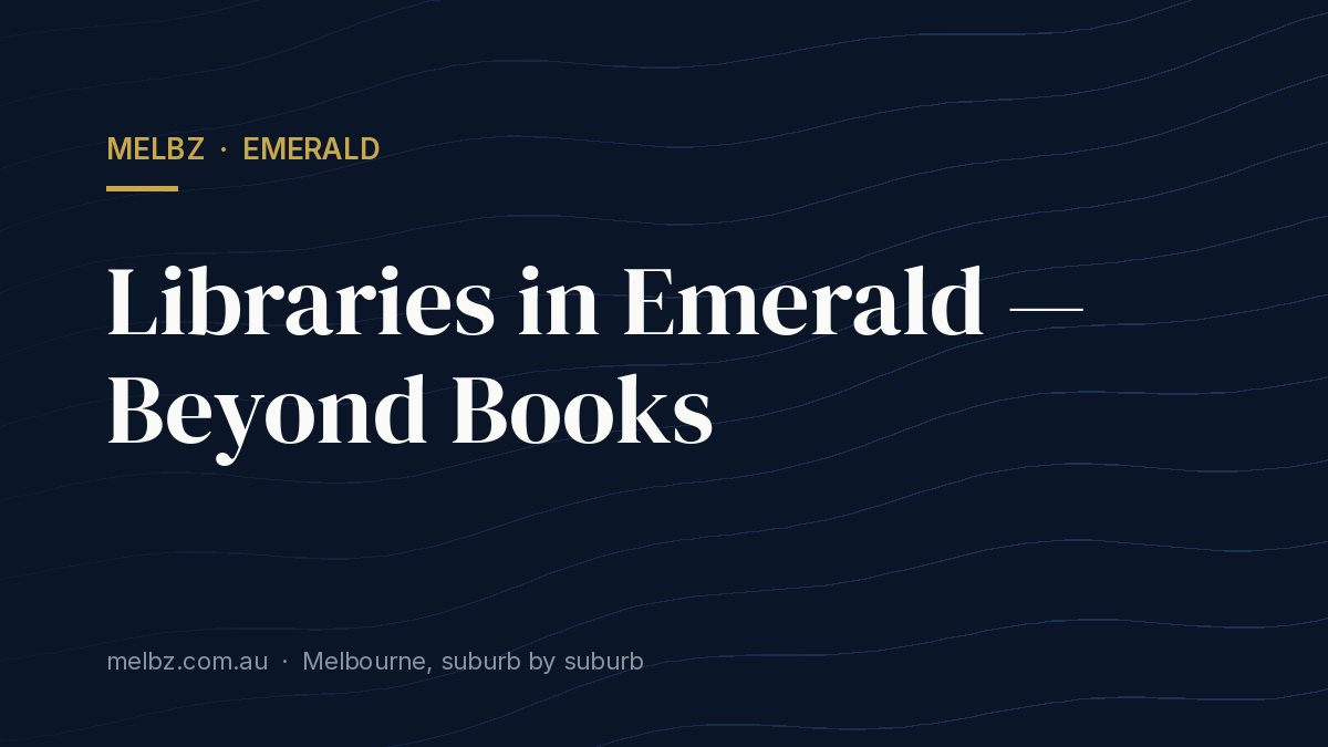 Title card: Libraries in Emerald — Beyond Books