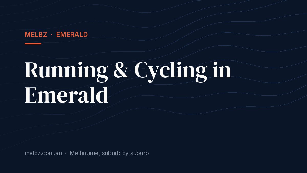 Title card: Running & Cycling in Emerald