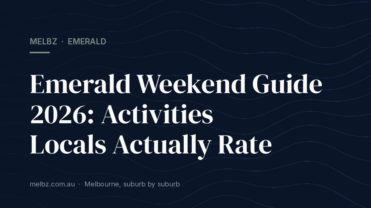 Title card: Emerald Weekend Guide 2026: Activities Locals Actually Rate