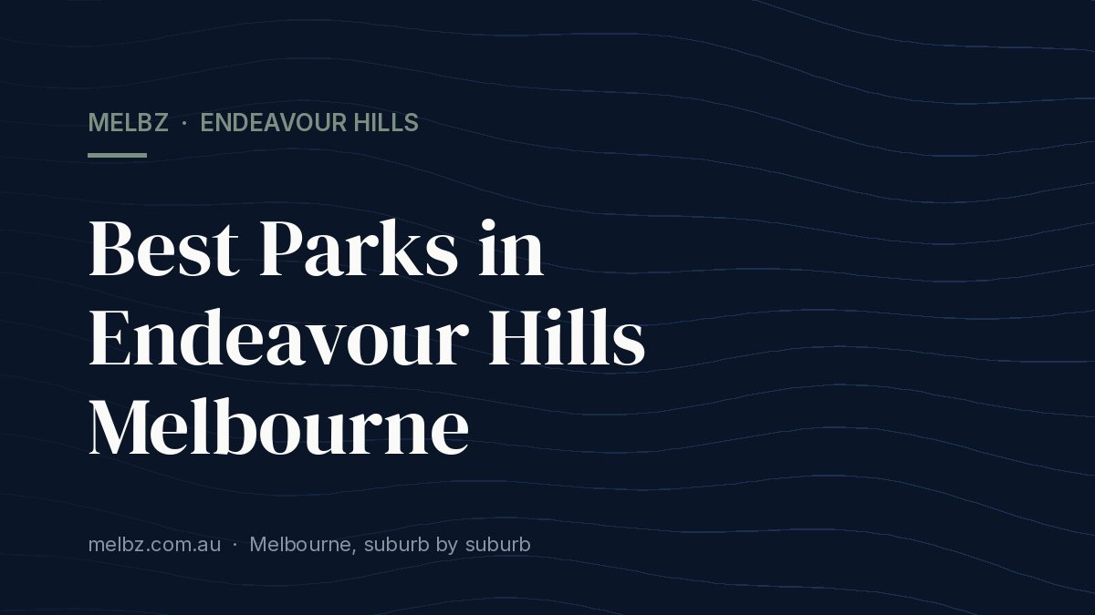 Title card: Best Parks in Endeavour Hills Melbourne