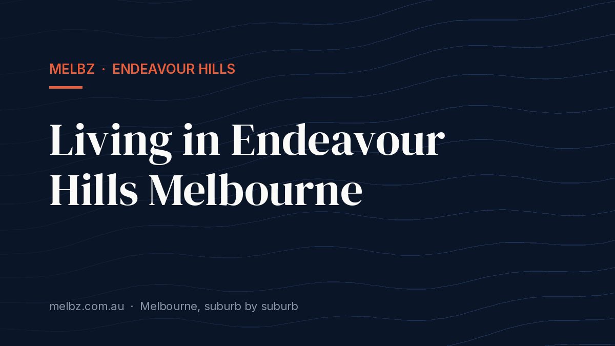 Title card: Living in Endeavour Hills Melbourne