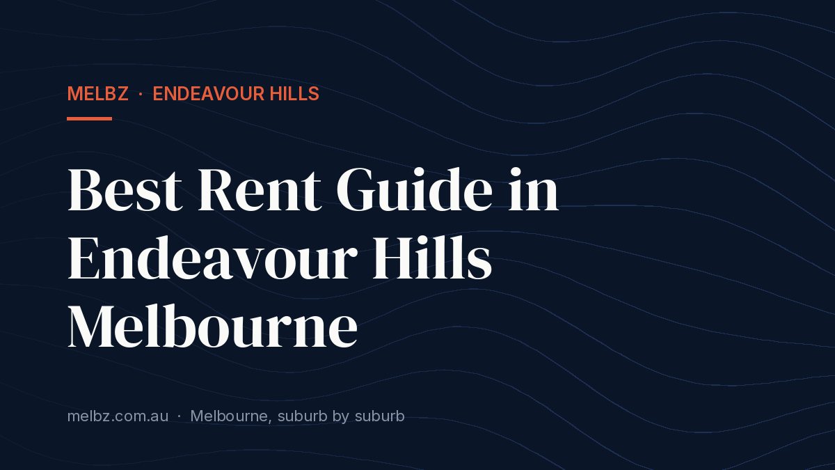 Title card: Best Rent Guide in Endeavour Hills Melbourne
