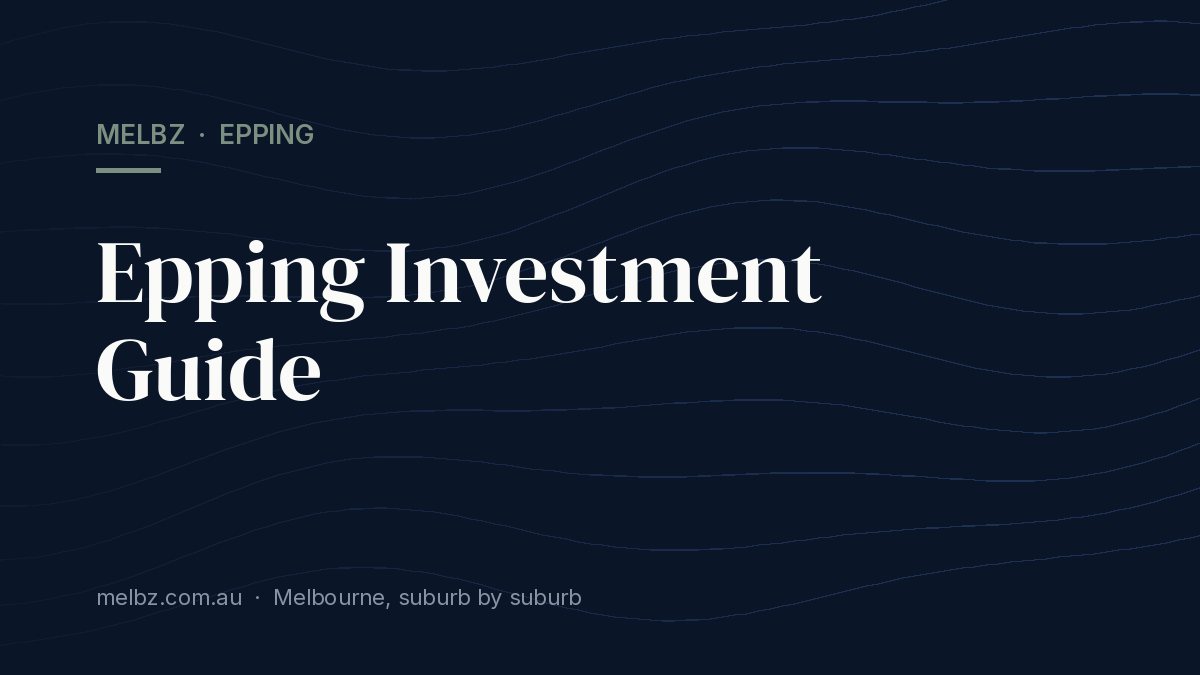 Title card: Epping Investment Guide