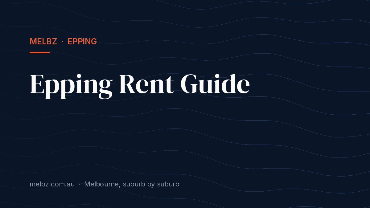 Title card: Epping Rent Guide