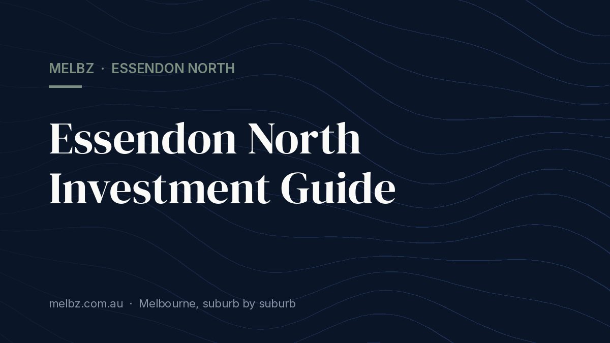 Title card: Essendon North Investment Guide