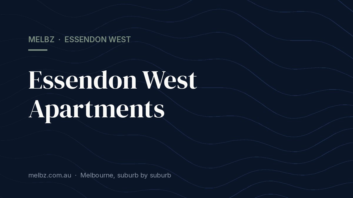 Title card: Essendon West Apartments