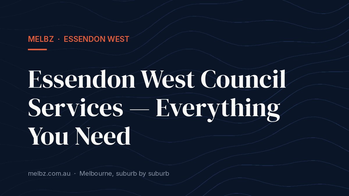 Title card: Essendon West Council Services — Everything You Need
