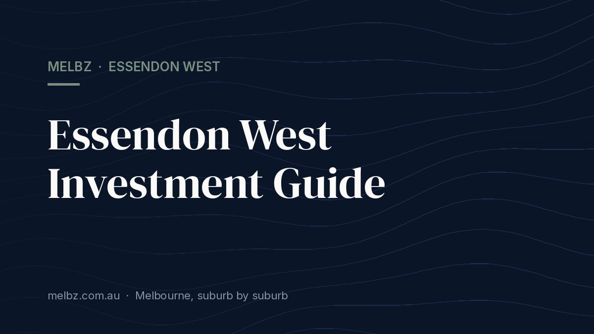 Title card: Essendon West Investment Guide