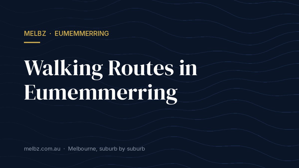 Title card: Walking Routes in Eumemmerring