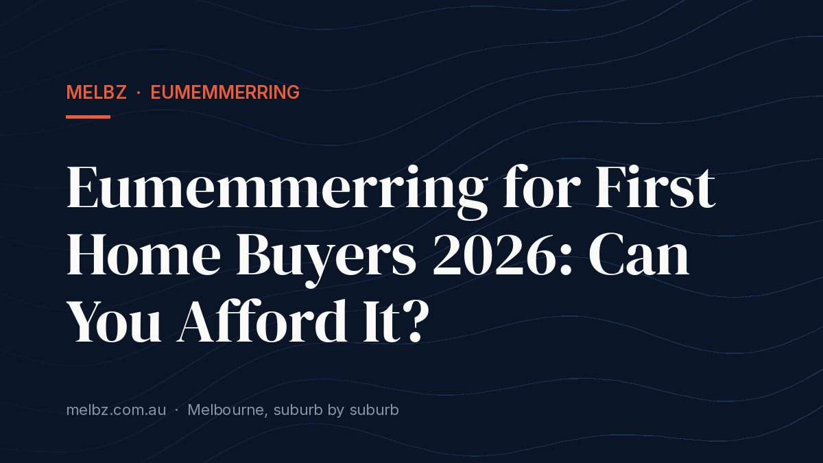 Title card: Eumemmerring for First Home Buyers 2026: Can You Afford It?