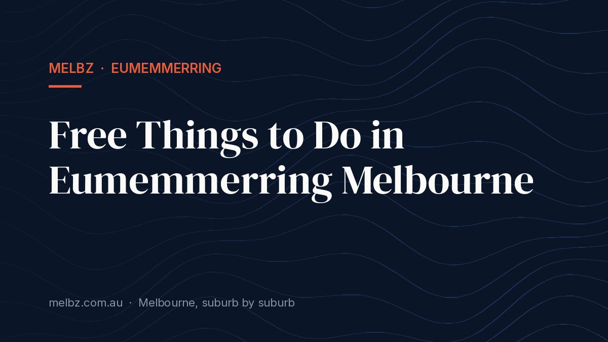 Title card: Free Things to Do in Eumemmerring Melbourne