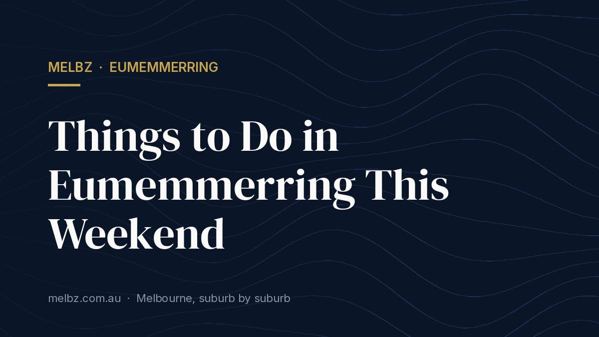 Title card: Things to Do in Eumemmerring This Weekend