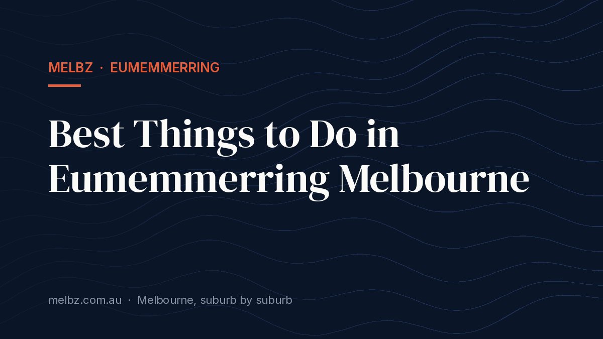 Title card: Best Things to Do in Eumemmerring Melbourne