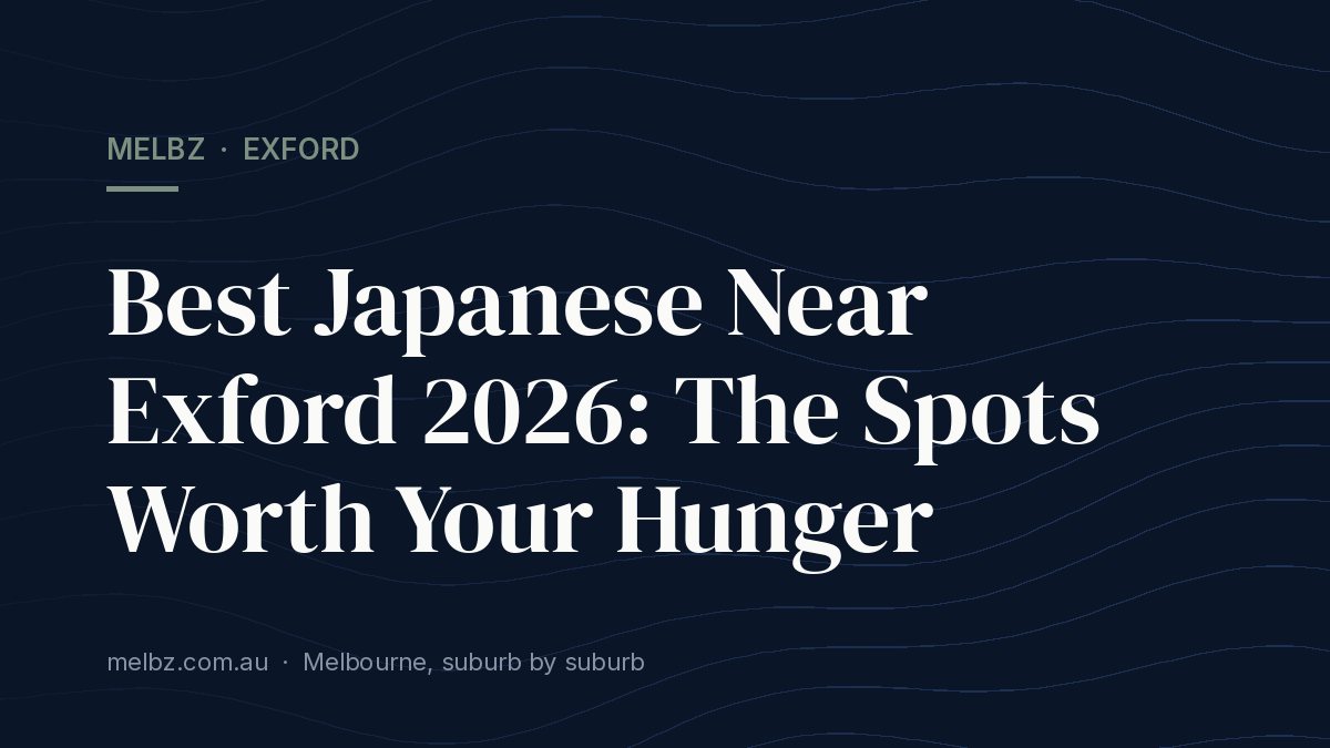 Title card: Best Japanese Near Exford 2026: The Spots Worth Your Hunger