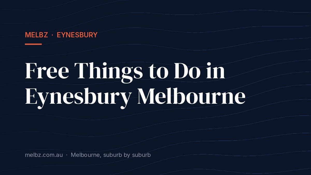 Title card: Free Things to Do in Eynesbury Melbourne
