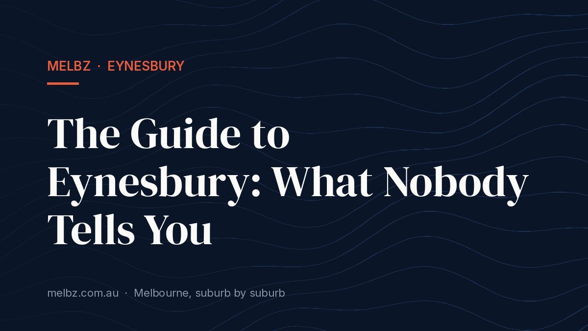 Title card: The Guide to Eynesbury: What Nobody Tells You