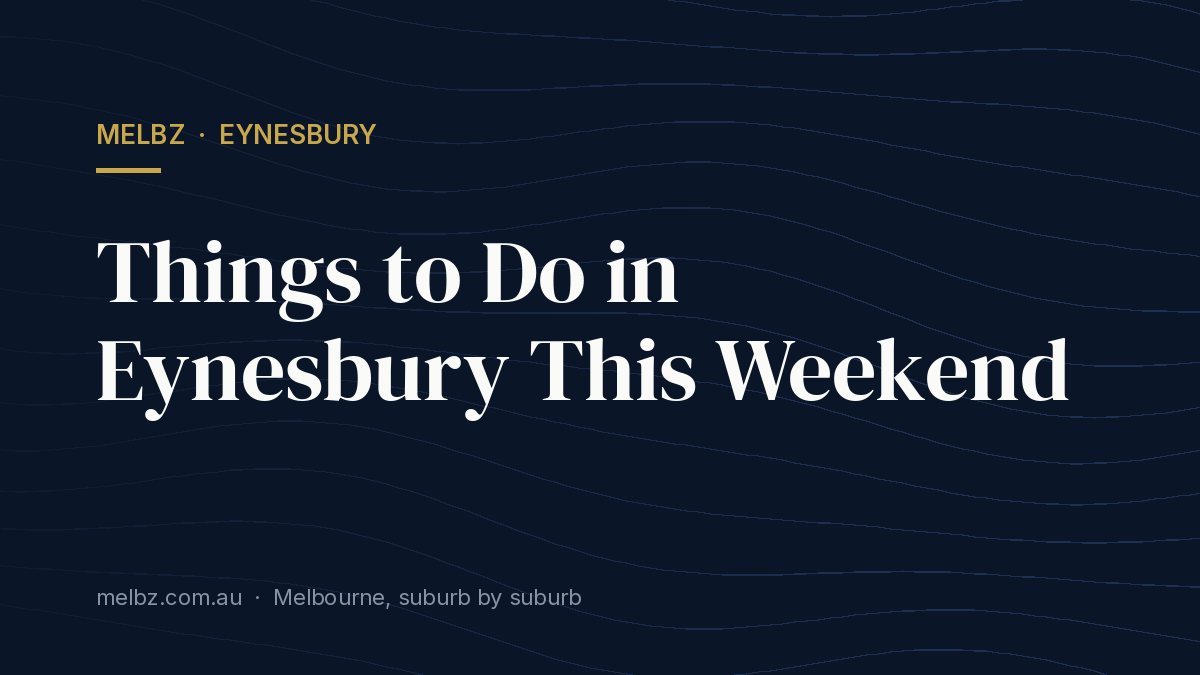 Title card: Things to Do in Eynesbury This Weekend