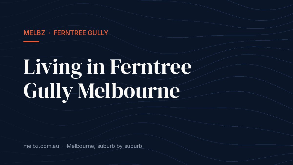 Title card: Living in Ferntree Gully Melbourne
