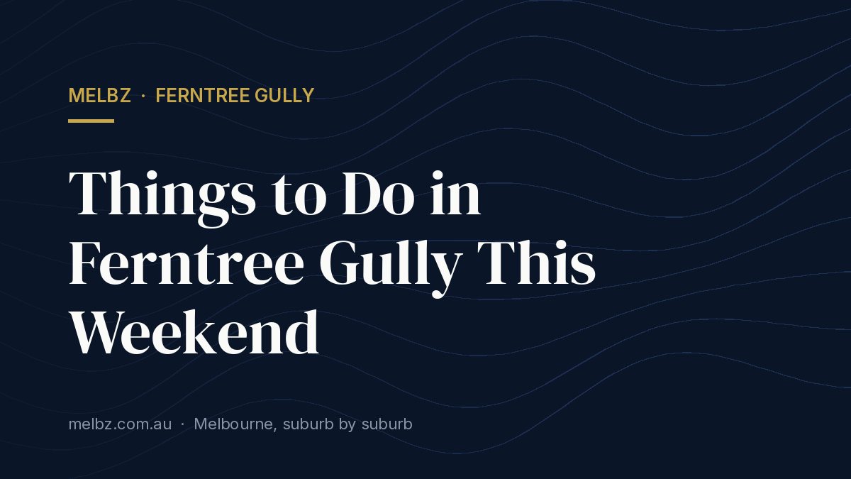Title card: Things to Do in Ferntree Gully This Weekend