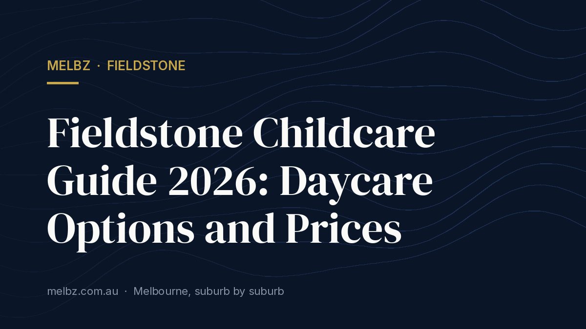 Title card: Fieldstone Childcare Guide 2026: Daycare Options and Prices