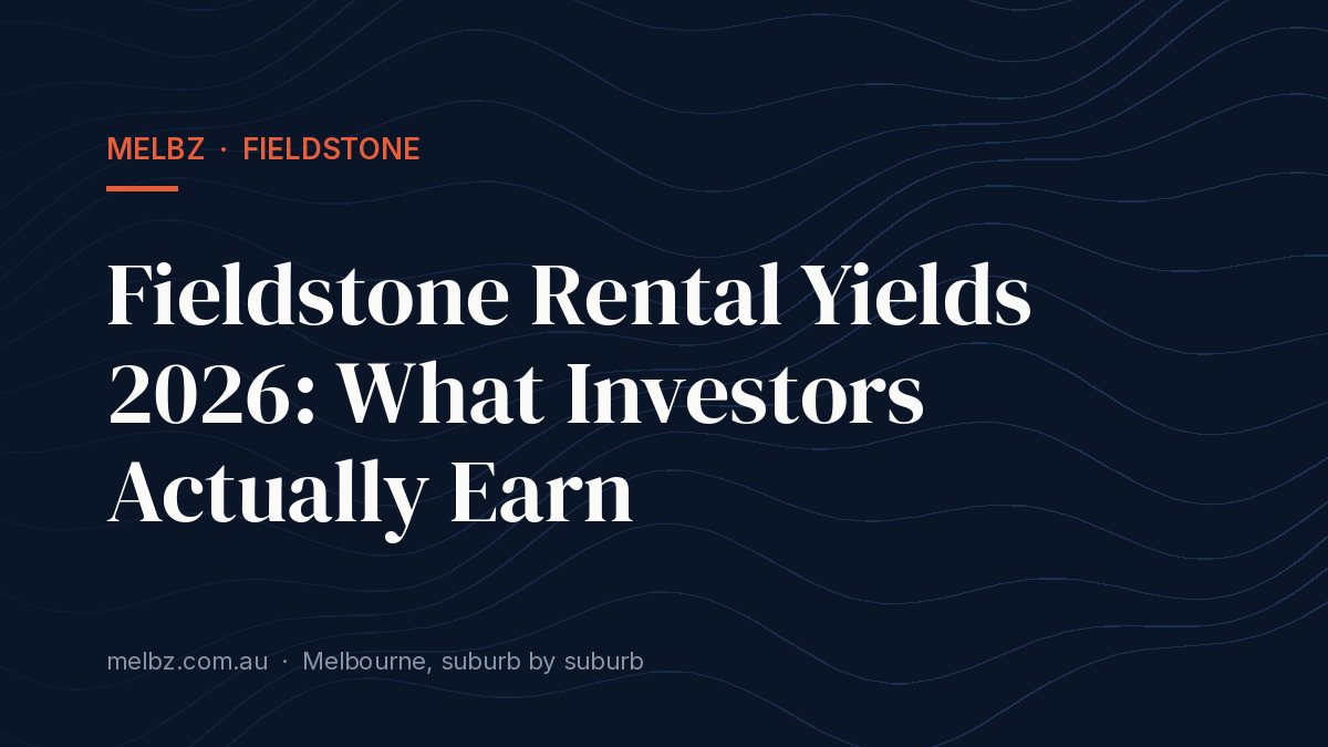 Title card: Fieldstone Rental Yields 2026: What Investors Actually Earn