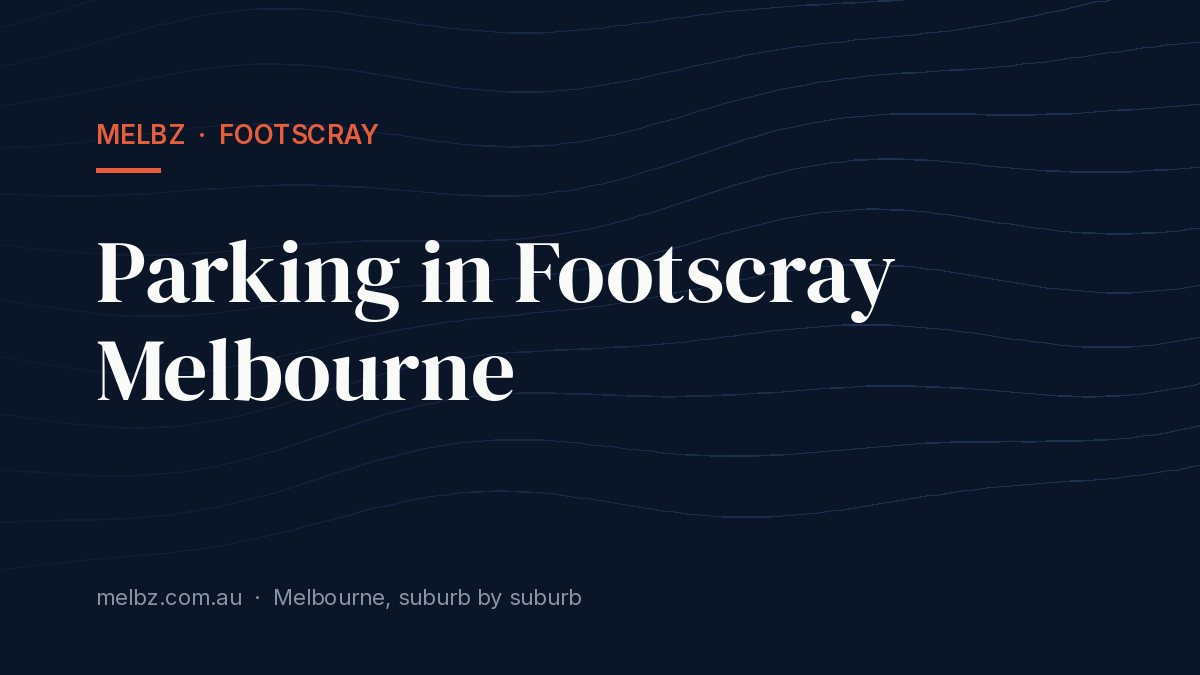 Title card: Parking in Footscray Melbourne