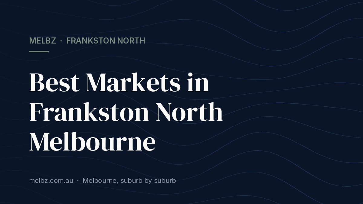 Title card: Best Markets in Frankston North Melbourne