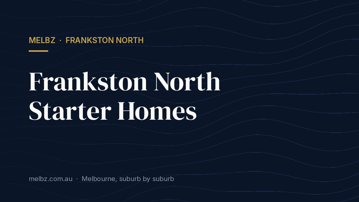 Title card: Frankston North Starter Homes