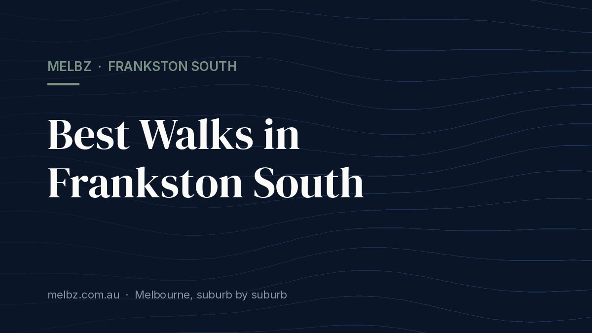 Title card: Best Walks in Frankston South