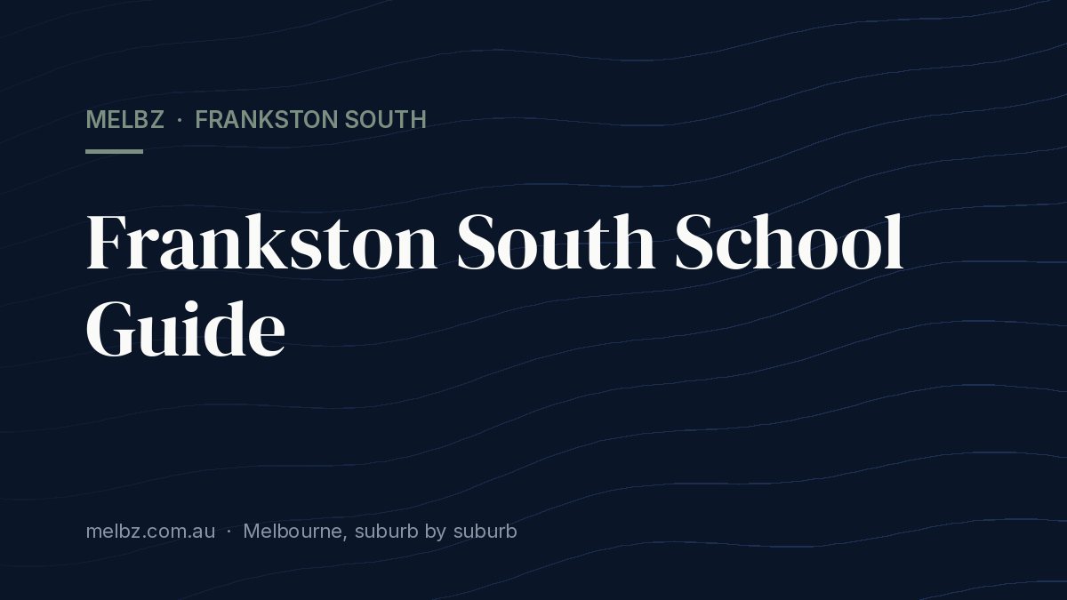 Title card: Frankston South School Guide