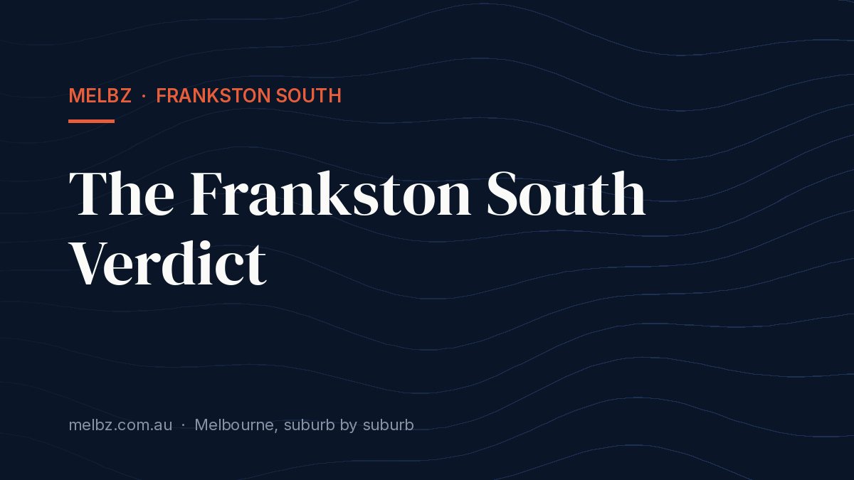 Title card: The Frankston South Verdict