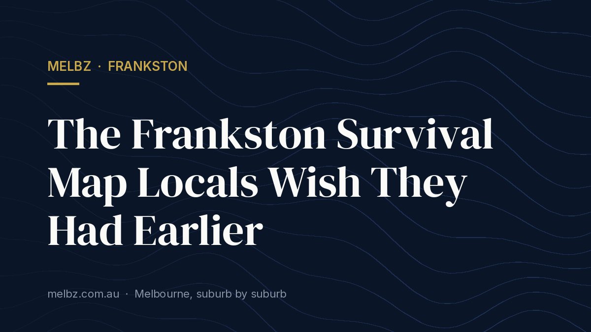 Title card: The Frankston Survival Map Locals Wish They Had Earlier