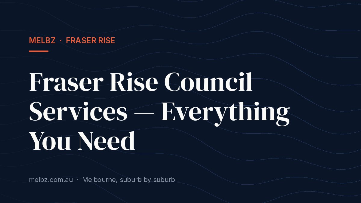 Title card: Fraser Rise Council Services — Everything You Need